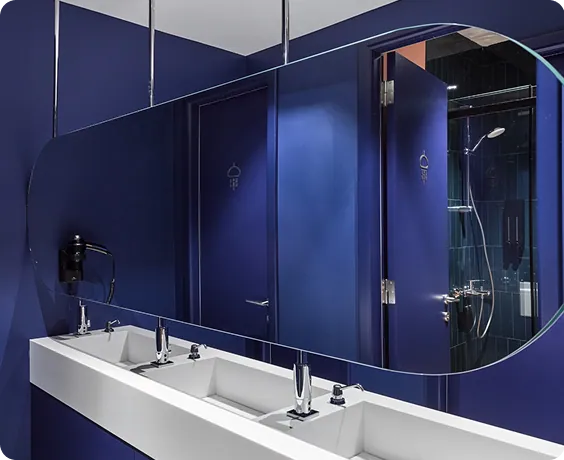 Shower sink area