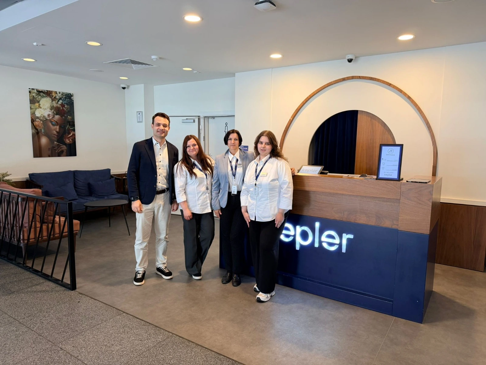 Reception team at Kepler