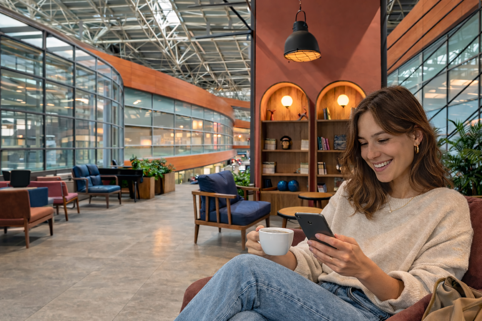 Kepler Club Istanbul SAW Airport hotel lounge and sleeping pods inside Sabiha Gokcen Airport