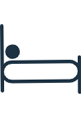 Icon of an ergonomic bed – Designed for comfort and optimal rest.