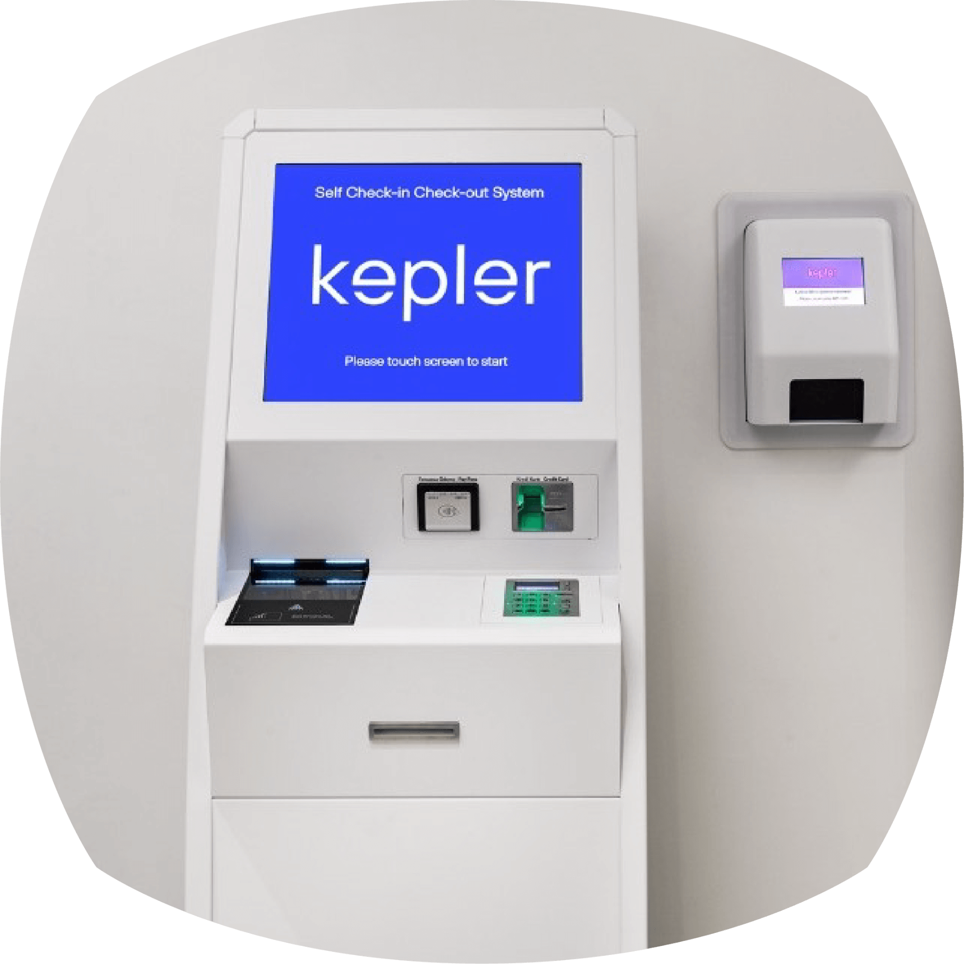 Visit our 24/7 reception or use the booking kiosks to start your experience.