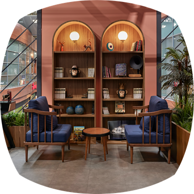 Comfortable seating area for relaxation and socializing.